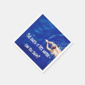 Serviette En Papier Siwmming équipe de natation Amour à la piscine (Coin)