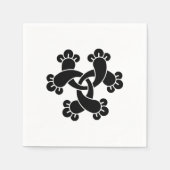 Serviette En Papier Six clous d'entrelacement (Devant)