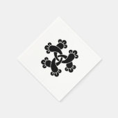 Serviette En Papier Six clous d'entrelacement (Coin)