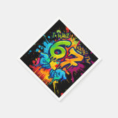 Serviette En Papier Six Seven Birthday Napkins (Coin)