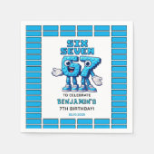 Serviette En Papier Six Seven Meme 7th Birthday | Funny Trendy (Devant)