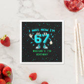 Serviette En Papier Six Seven Pixel Meme 7th Birthday Napkins (En situation)