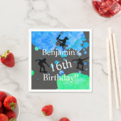Serviette En Papier Skateboard Birthday, 16th Birthday (En situation)