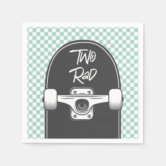 Serviette En Papier Skateboard deux rad 2e anniversaire (Devant)
