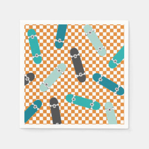 Serviette En Papier Skateboard On va le lancer Anniversaire
