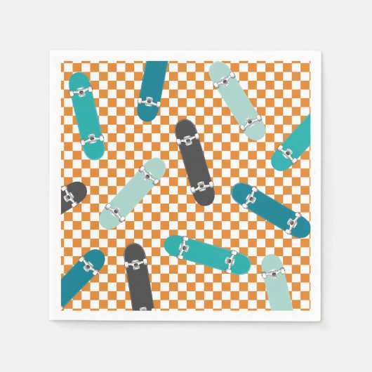 Serviette En Papier Skateboard On va le lancer Anniversaire (Devant)