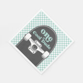 Serviette En Papier Skateboard One Cool Dude Anniversaire (Coin)