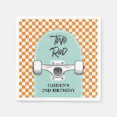 Serviette En Papier Skateboard Two Rad 2e anniversaire (Devant)