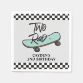 Serviette En Papier Skateboard Two Rad 2e anniversaire (Devant)