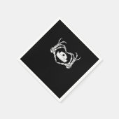 Serviette En Papier Skeleton Coeur main Lazy Costume d'Halloween Drôle (Coin)