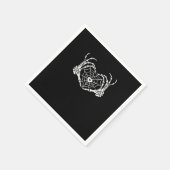 Serviette En Papier Skeleton Coeur main Spiderweb Halloween Cobweb Par (Coin)