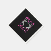 Serviette En Papier Skeleton Coeur main Valentines Jour Funny Viral (Coin)