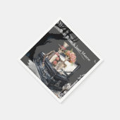 Serviette En Papier Skeleton Couple Mariage (Coin)