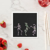 Serviette En Papier Skeleton Dance (En situation)