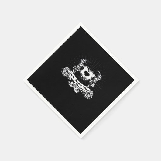 Serviette En Papier Skeleton Design à la main classique (Coin)