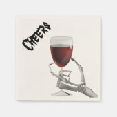 Serviette En Papier Skeleton Halloween Halloween Cocktail Papier à coc (Devant)