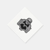 Serviette En Papier Skeleton Heart Hands Classic (Coin)