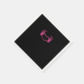 Serviette En Papier Skeleton Heart Hands Classic (Coin)