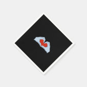 Serviette En Papier Skeleton Heart Hands Classic & Basic Halloween (Coin)