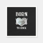 Serviette En Papier Skeleton Mains Grey Heart Graphic Pour Classique (Devant)