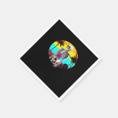 Serviette En Papier Skeleton Sortant De Sunset Beach Classic (Coin)