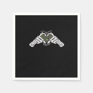 Serviette En Papier Skeleton Spider Heart