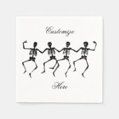 Serviette En Papier Skeletons dansants Halloween Thunder_Cove (Devant)