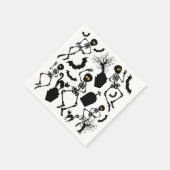 Serviette En Papier Skeletons d'Halloween Macabre Dance (Coin)