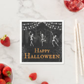 Serviette En Papier Skeletons éffrayants Graveyard Halloween Party (En situation)