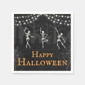 Serviette En Papier Skeletons éffrayants Graveyard Halloween Party (Devant)