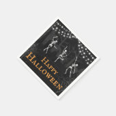 Serviette En Papier Skeletons éffrayants Graveyard Halloween Party (Coin)