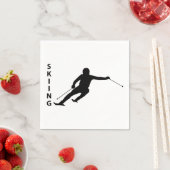 Serviette En Papier Ski (En situation)