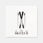 Serviette En Papier Ski (Devant)