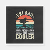 Serviette En Papier Ski Dad (Devant)