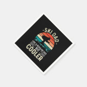Serviette En Papier Ski Dad (Coin)