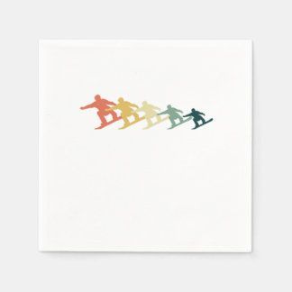 Serviette En Papier Ski de fond Ski de fond Ski de ski Sports d'hiver