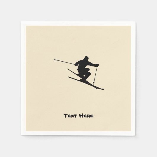 Serviette En Papier Skier (Devant)