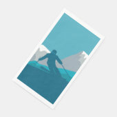 Serviette En Papier Skier Alpin Ski Sport Ski Party (Coin)