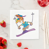 Serviette En Papier Skier d'été