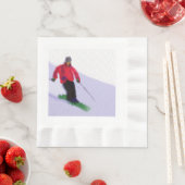 Serviette En Papier Skiing the Slopes (En situation)