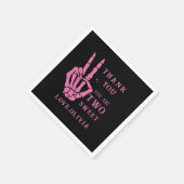 Serviette En Papier Skull Skeleton Bad to the Bone 2nd Birthday  (Coin)