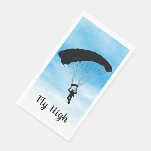 Serviette En Papier Skydiving Parachuting Design Serviette d'hôte (Coin)