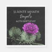 Serviette En Papier Slàinte mhath Thistle Anniversaire (Devant)