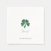 Serviette En Papier Sláinte Saint Patricks Mariage irlandais Personnal (Devant)