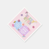 Serviette En Papier Sleepover Preppy Varsity Patch Anniversaire (Coin)