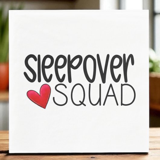 Serviette En Papier Sleepover Squad Heart Party