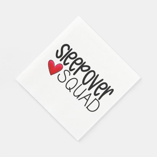 Serviette En Papier Sleepover Squad Heart Party (Coin)