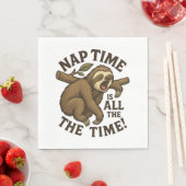 Serviette En Papier Sleepy Sloth Funny (En situation)