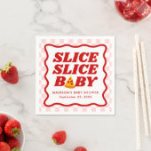 Serviette En Papier Slice Slice Baby Pizza Baby Shower (En situation)