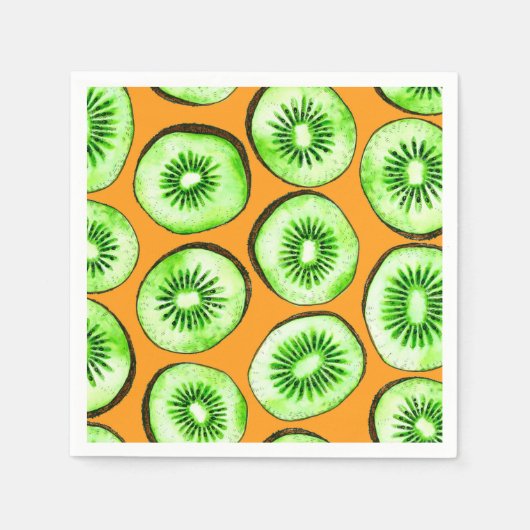 Serviette En Papier Slices Kiwi (Devant)